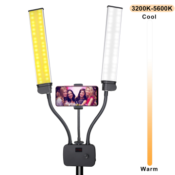 50W LED Ring Light for Eyelash Tattoo with Flexible Arms for Studio Photography