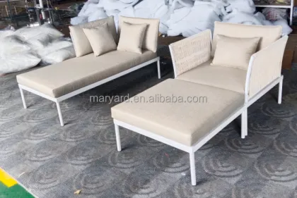 Rattan Wicker Garden Sofa and Casual Chair Table Set