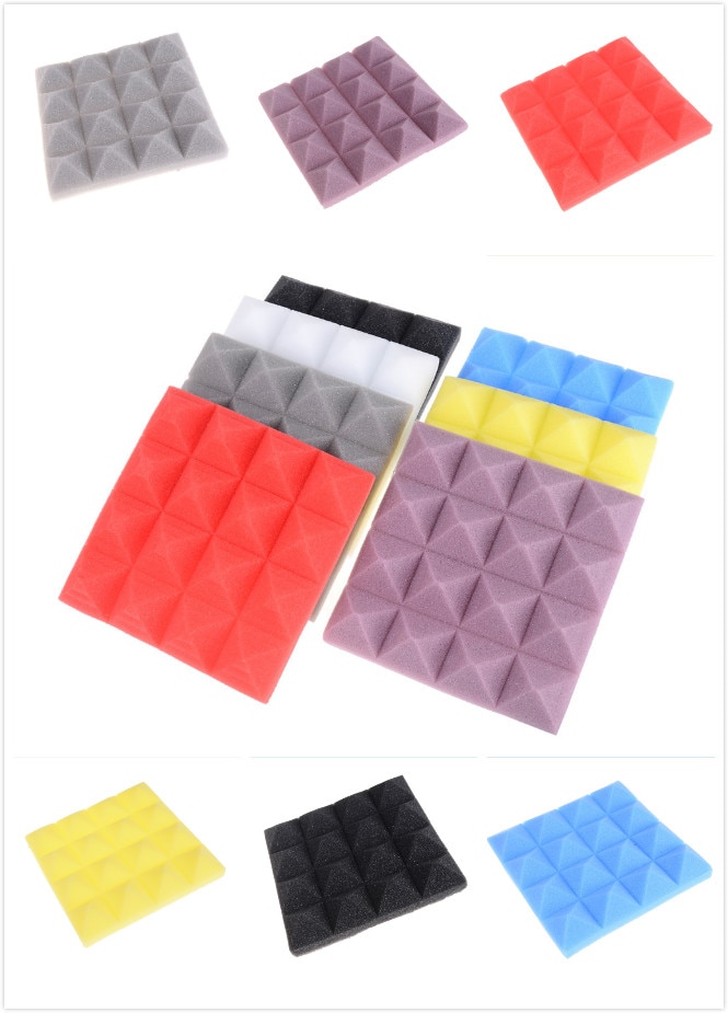 5 cm Thickness Foam Acoustic Panels Soundproofing Studio Treatment Soundproofing Excellent Sound insulation Decoration 25*25 cm