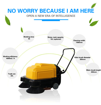 Electric hand broom park outdoor scenic spot