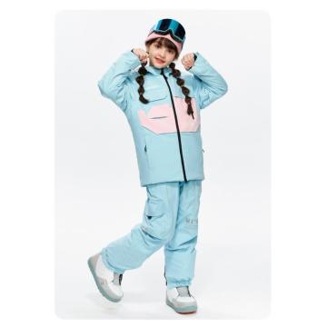 Children's Ski Suit Girls Work Clothes Thickened