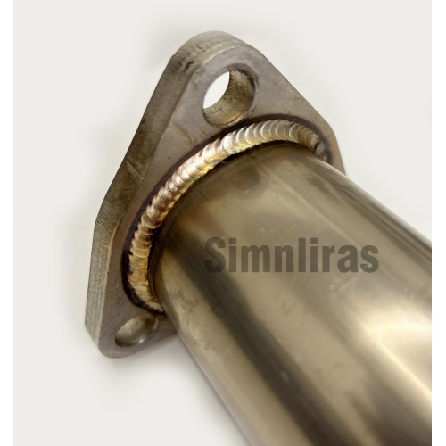 Polierter Edelstahl-Katzenabzug für 88-91 Civic Hatch mit Schalldämpfer