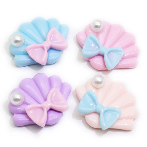 A buon mercato all&#39;ingrosso Shell 100 pz / borsa perline con retro piatto Charms Articoli fai da te per bambini Camera da letto Decorazione perline Distanziatore