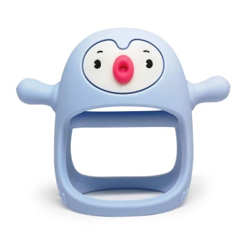 New BPA-Free Organic Silicone Teething Penguin Toy for Babies