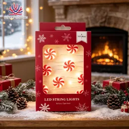 20 LED Candy Shaped Copper Fairy String Lights