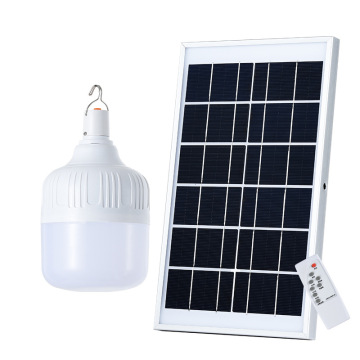Portable Solar-Powered LED Bulb with Remote Control for Camping Emergencies