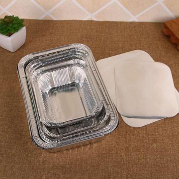 Recipiente de papel de aluminio con tapa para envasado de alimentos