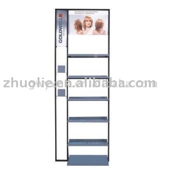 metal display shelf of salon furniture