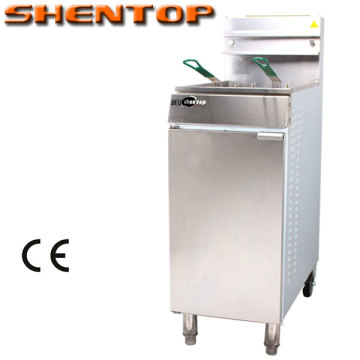 Shentop commercial gas fryer STPP-GF4 fast food restaurant equipment industrial single tank 25 liter gas deep fryer