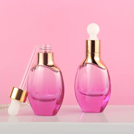 Fashionable Design Cosmetic Serum Dropper Glass Bottle