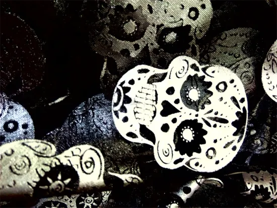 printed design of Christmas fabric