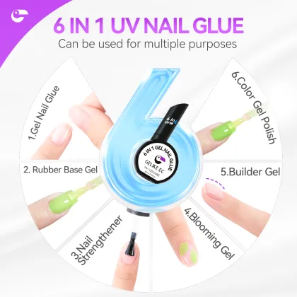 Nail Tips Glue Gel - Multifunctional Nail Gel Glue Base Coat