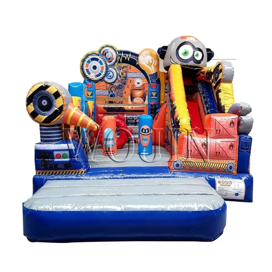 Popular Robot Inflatable Bouncy Castle Bouncer Combo Slide for Sale