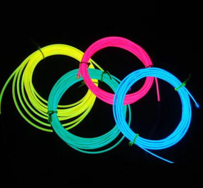 Wholesale cold led el wires for party decoration show suit Christmas decoration