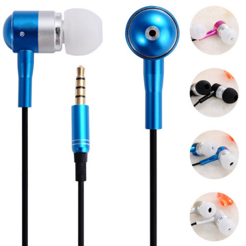 Earphone Logam Hitam Lembut Ringan dan Tahan Lama di dalam telinga