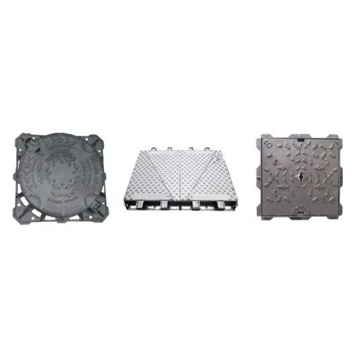 Double-sealed nodular cast iron square manhole cover frame