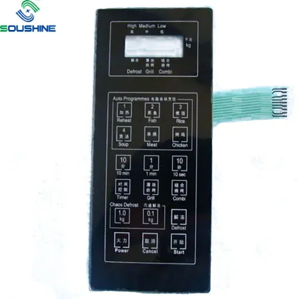 Auto rice cooker double contacts membrane switch