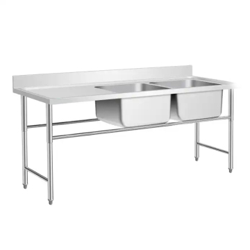 Stainless Steel Commercial Kitchen Countertop Sinks and Faucets