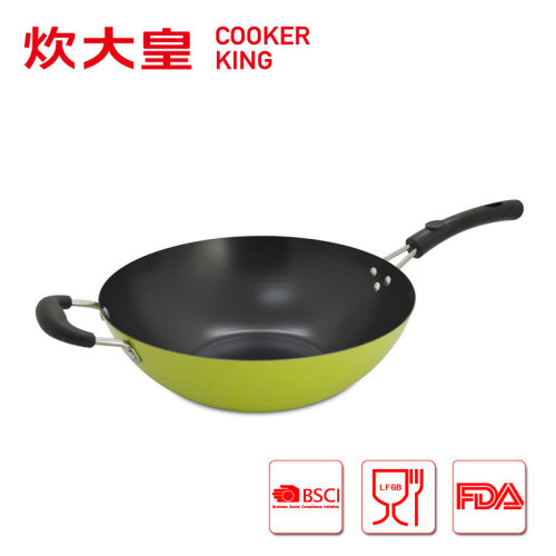 New 30cm carbon steel chinese wok