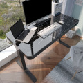 Home Office Huschglas weißer elektrischer Steh Schreibtisch