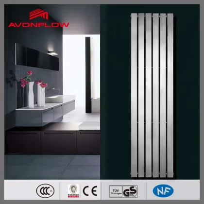 AVONFLOW Vertical Chrome Water Radiator Hydronic Heating Radiator