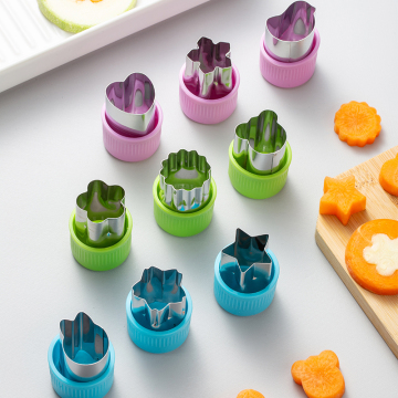 Star Heart Shape Vegetable Fruit Cutting Moulds for Baby Food and Cookies