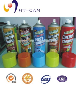 --Empty round tin can for packaging with 4 color printing aerosol can for filling household spray from CHINA