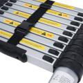 Telescopic Ladder EN131 10.5ft(3.2m)Aluminum Telescopic Extension Tall Multi Purpose telescopic ladder