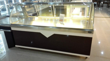 APEX glass food display showcase for warmer cooler and normal models