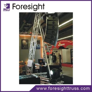 Array line speaker truss tower