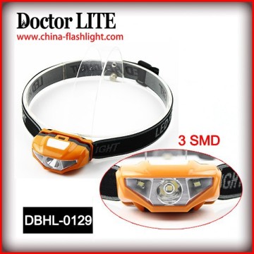 Đèn pha LED 3SMD phù hợp cho đi xe đạp, đèn pha LED để cắm trại, đèn pha công suất cao để đeo ba lô,