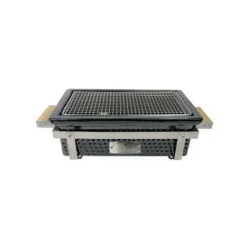 Japanese Square Shape Charcoal Black BBQ Grill  for Party Garden