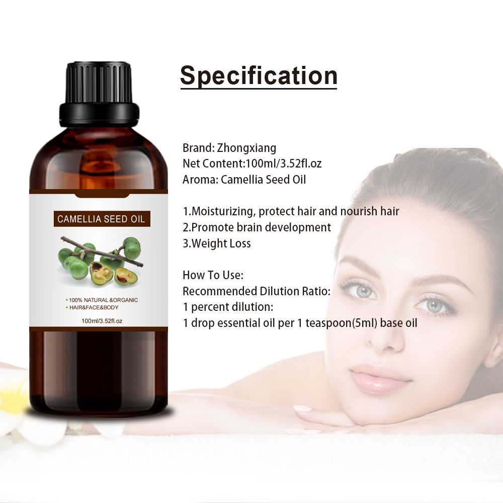 OEM Camellia Camellia semilla Cosmética Carrieer Oil