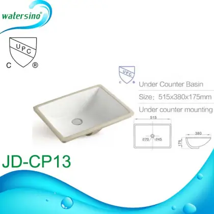 CUPC approval Bathroom Basin Under Counter Basin Ceramic Bathroom Basin