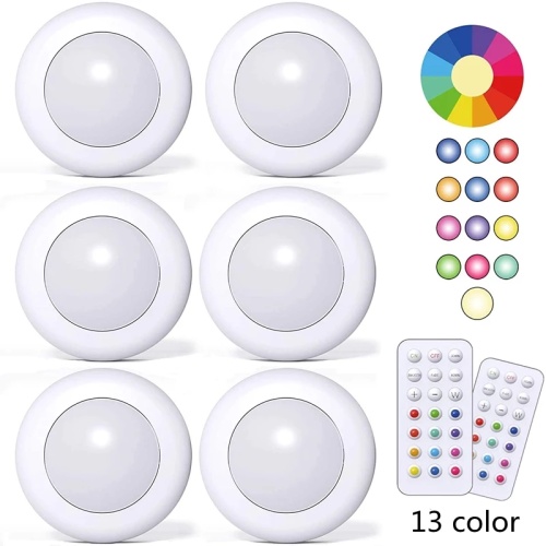 13 colores RGB LED Puck Light