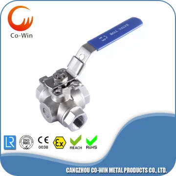 3 way ball valve L/T type