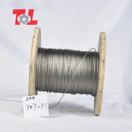Anti-Twisted 304 7X7 7X19 Stainless Steel Wire Rope