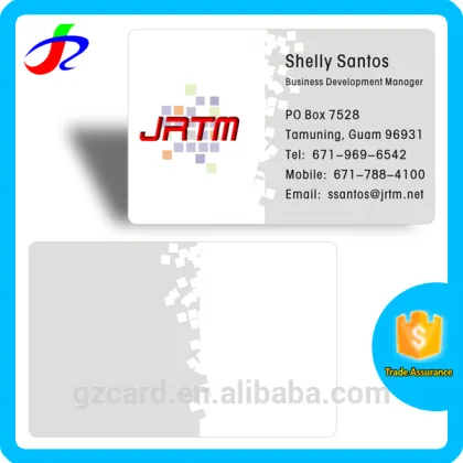 gloss paper business card