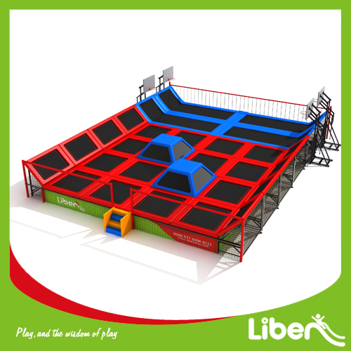 kids enclosed spring trampoline place