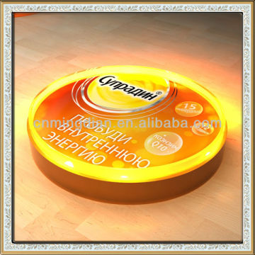 customizable acrylic Led Cash tray, popular design led acrylic coin tray