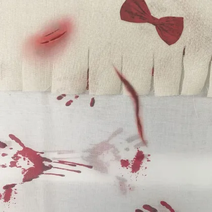 Halloween Banner Bloody Cloth