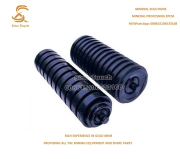 material handling conveyor carrying idler roller