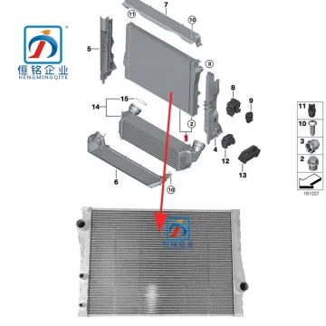 Aluminium Radiator Water Cooler for X5 E70 X6 E71 (2007-2013)