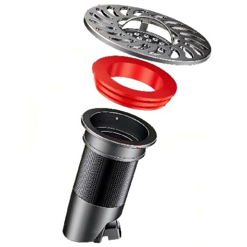 Robuster Abflusssiphon aus Edelstahl für Badezimmer