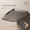 Salle de bain pistolet gris piano en laiton solide douche de pluie