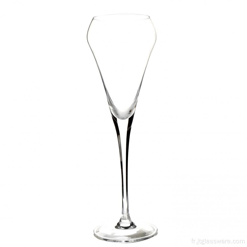 verre de cristal grillage flûtes à champagne verres