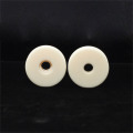 Textile ceramic thread roller guide