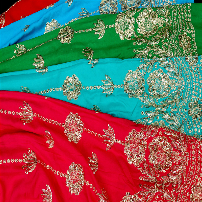 58INCH 3068 RAYON PD WITH 3MM SPANGLE EMB. 58 3068 D 3MM