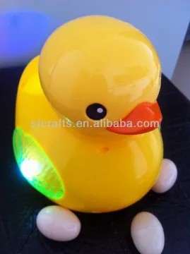 Funny Battery Operate electic duck lay eggs toys with light and music