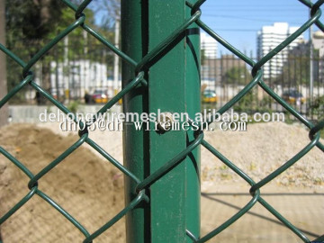 Sports ground chain link fence